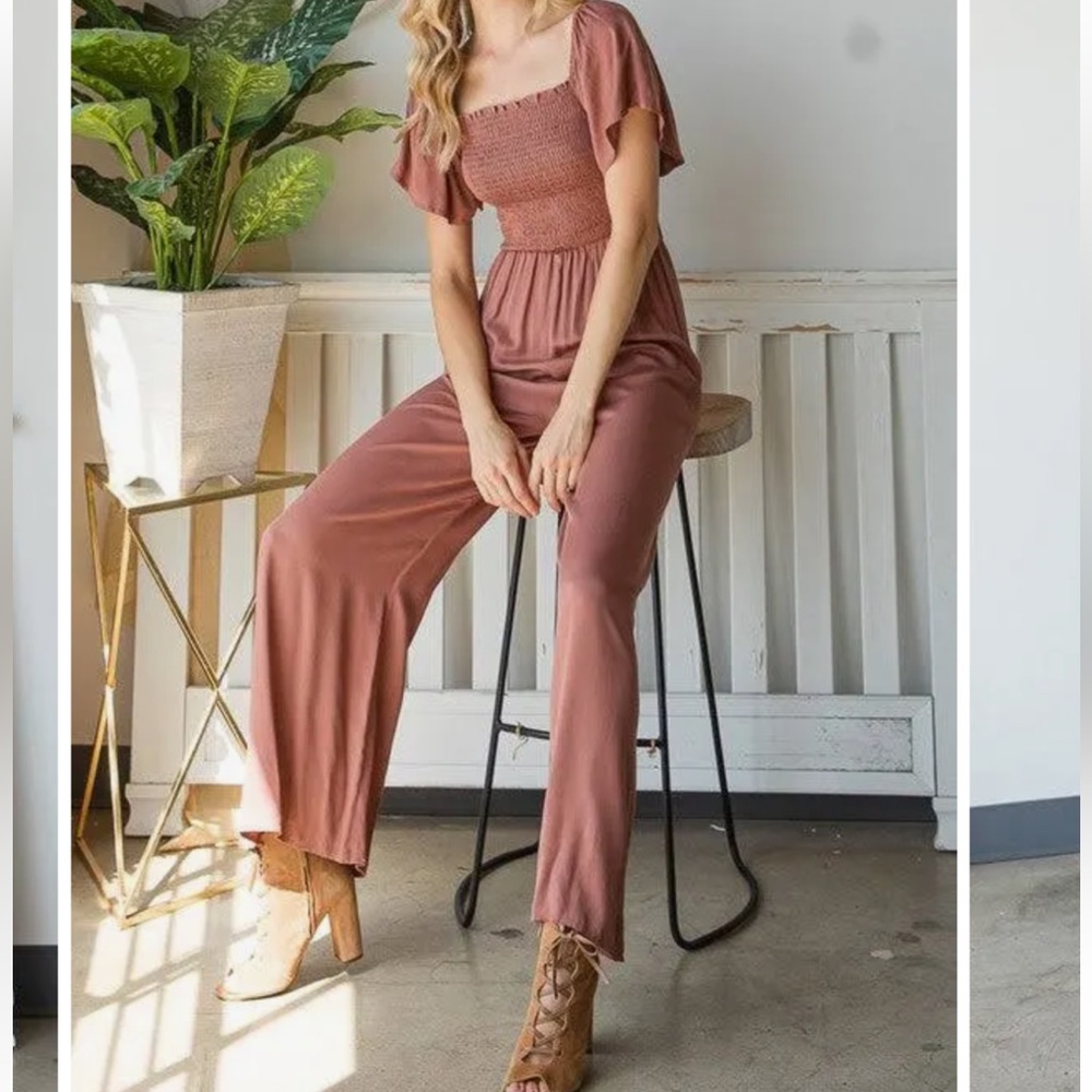 Heyson Smocked Bodice Jumpsuit - Picture 2 of 9
